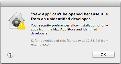 Mac Won Open Apps From Unidentified Developer
